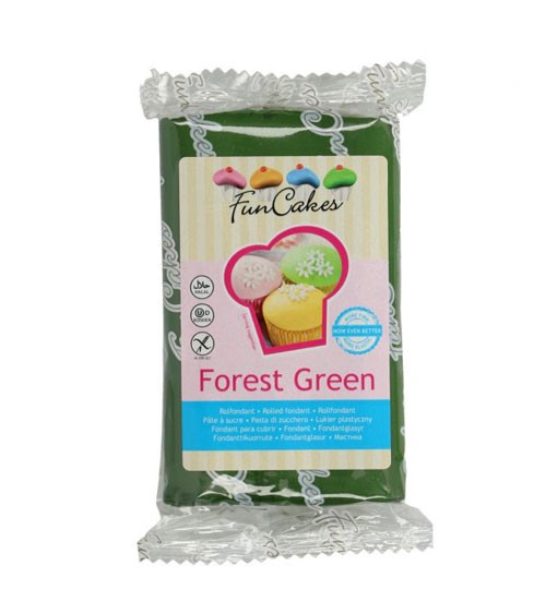 Funcakes Fondant - forest green - 250 g