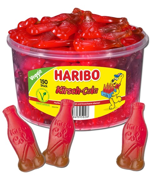 Haribo Kirsch-Cola Fruchtgummi - 150 Stück