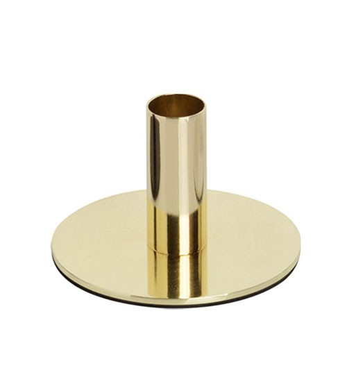 Kerzenhalter für Dinnerkerzen - gold - 10 x 6,5 cm