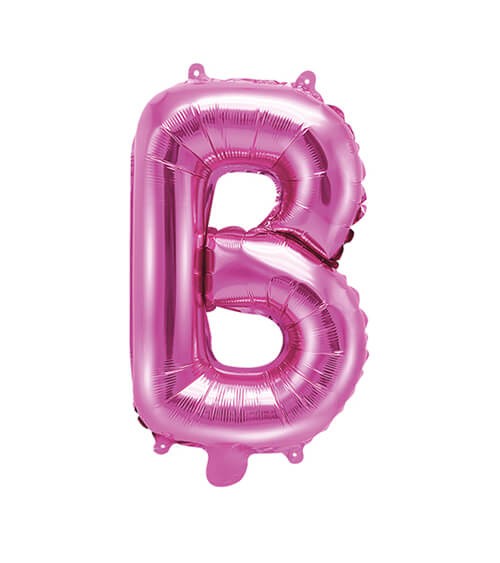 Folienballon Buchstabe "B" - pink - 35 cm