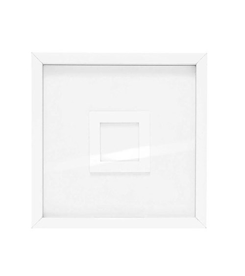 Gästebuch-Rahmen - weiß - 20 x 20 cm