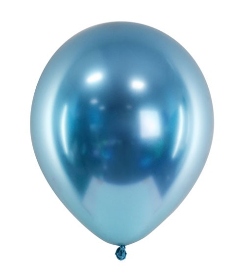 Glossy-Luftballons - blau - 50 Stück