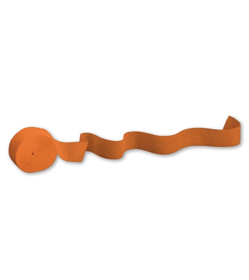 Deko-Kreppband - orange - 24,6 m