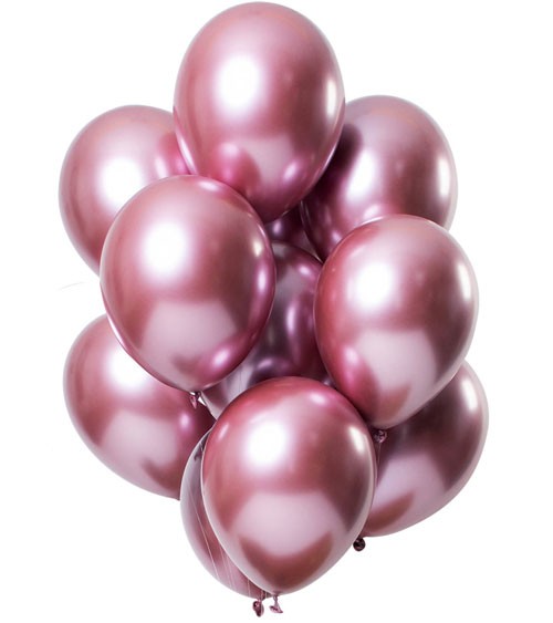 Luftballons "Mirror Effekt" - pink - 12 Stück
