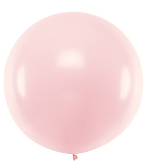 Riesiger Rundballon - pastell rosa - 1 m