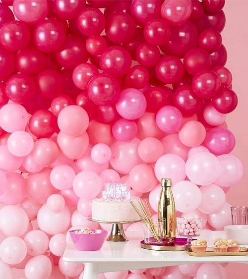 Ballonwand-Set - ombre pink - 211-teilig