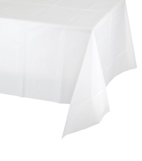 Weiße Tischdecke