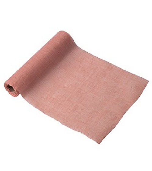 Tischläufer aus Baumwolle - rosa - 28 cm x 5 m