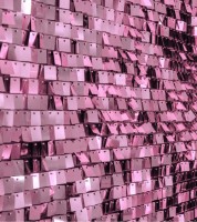 Pailletten-Wandpaneel - rosa, schwarz - 30 x 30 cm