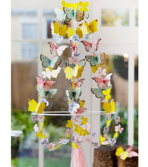 Kronleuchter mit Schmetterlingen "Truly Fairy" - 30 x 83 cm