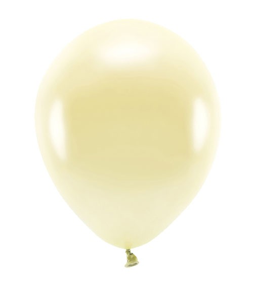 Metallic-Ballons - strohgelb - 30 cm - 10 Stück