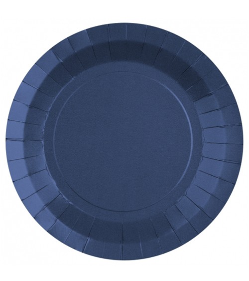 Pappteller - dunkelblau - 10 Stück
