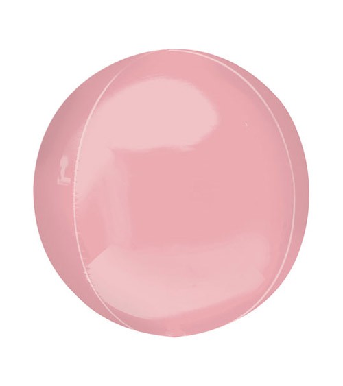 Orbz-Folienballon - rosa - 38 x 40 cm