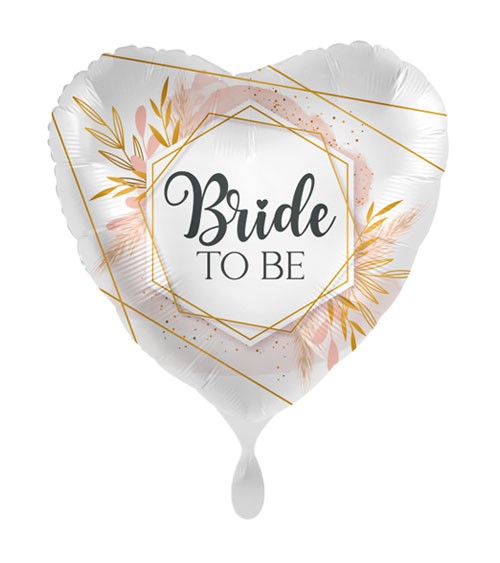 Herz-Folienballon "Bride To Be" - gold - 43 cm