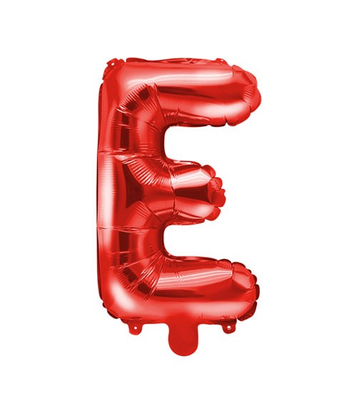 Folienballon Buchstabe "E" - rot - 35 cm