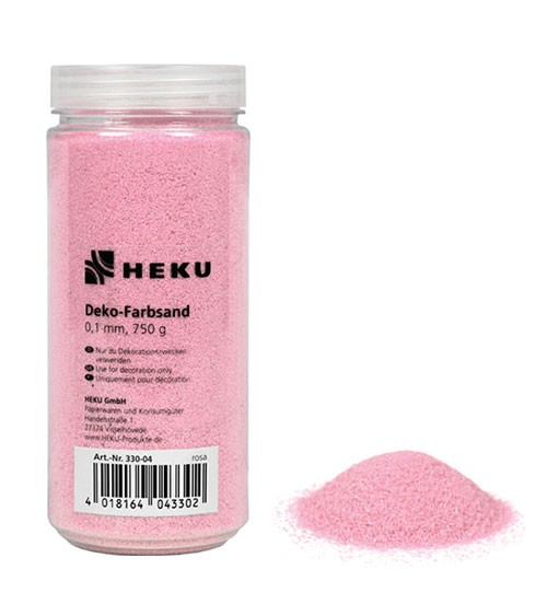 Deko-Farbsand - 750 g - rosa