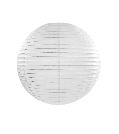 Papierlampion - weiß - 25 cm