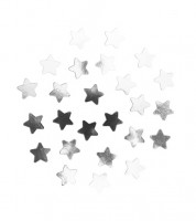 Konfetti "Silberne Sterne" - 10 g