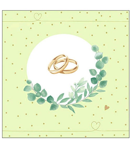 Servietten "Wedding Branch" - hellgrün - 20 Stück