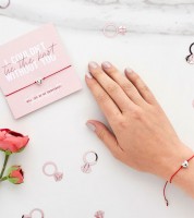 Armband mit Karte "Will you be my Bridesmaid?"