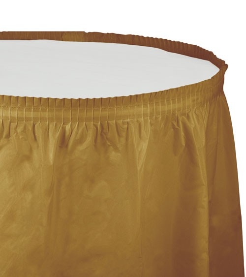 Tischverkleidung - shimmering gold - 4,26 m