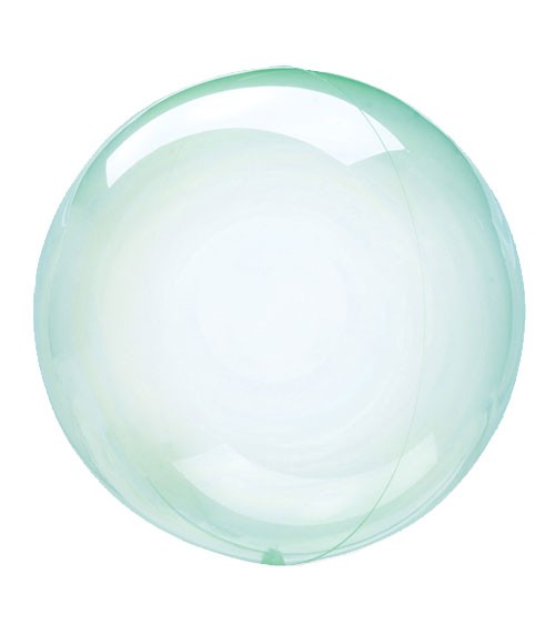Kugel-Folienballon "Clearz Crystal" - grün - 45-56 cm