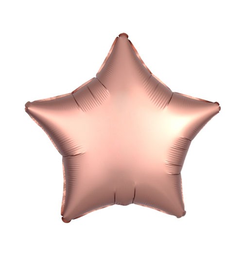 Stern-Folienballon „Satin Luxe“ – rosegold – 48 cm