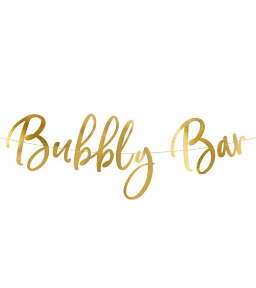 Girlande "Bubbly Bar" - gold - 83 x 21 cm