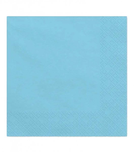 Servietten - hellblau - 20 Stück