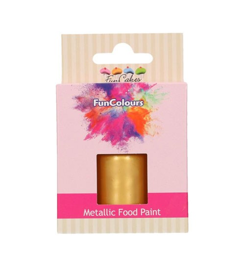 FunCakes Lebensmittelfarbe - metallic gold - 30 ml