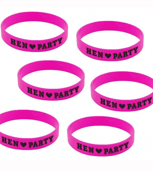 Armbänder "Hen Party" - 6 Stück
